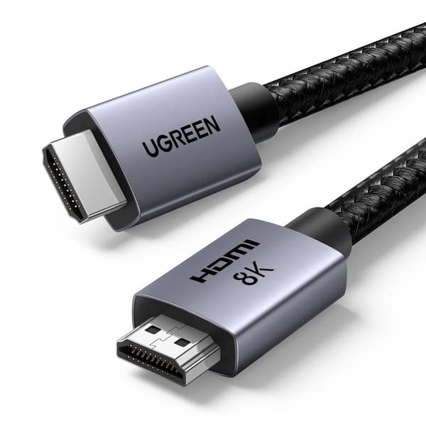 HDMI 2.1 8K-certifierad Ultra High Speed-kabel, 1m grå