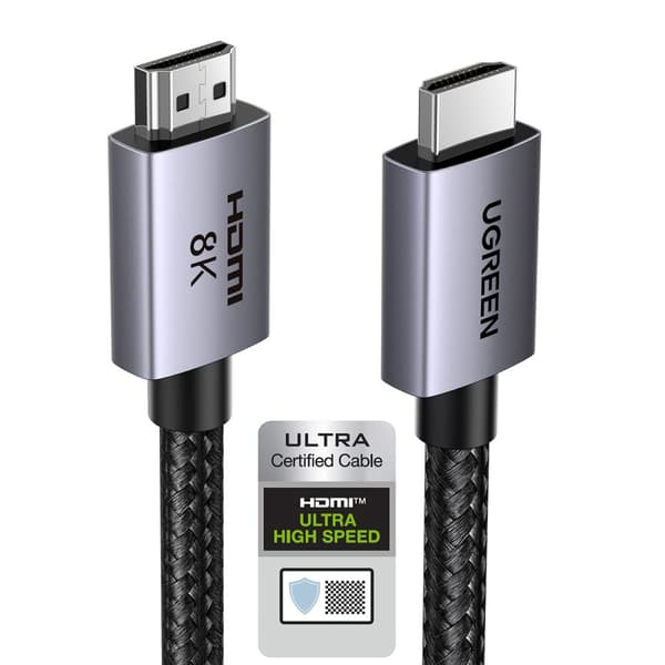 HDMI 2.1 8K-certifierad Ultra High Speed-kabel, 1m grå