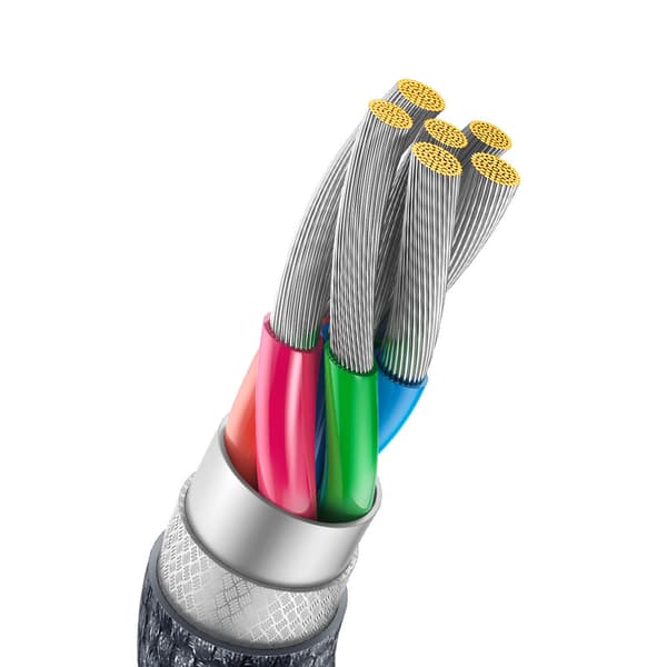 USB - USB-C kabel til hurtig opladning og dataoverførsel 100W 1,2m sort