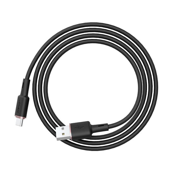 Kabel USB - USB-C 3A 1,2m sort