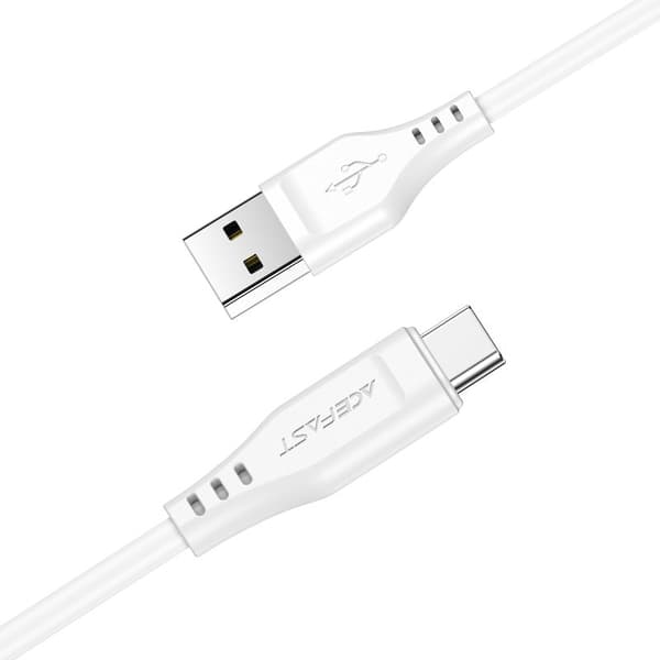 Telefonkabel USB - USB-C 3A 1,2m sort