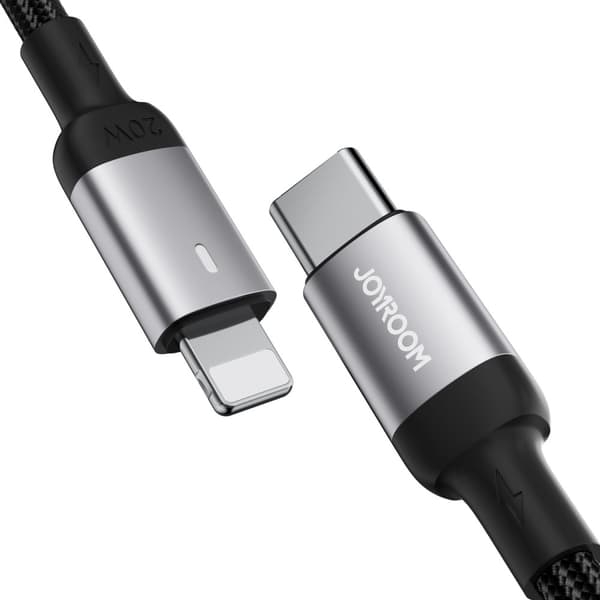 Kabel til iPhone USB-C - Lightning A10 Series 20W 1,2m sort