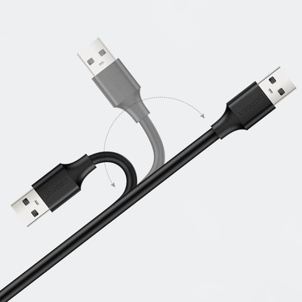 USB 2.0 förlängningskabel 480Mb/s 1,5m svart