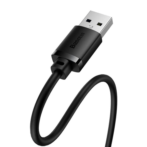 USB 2.0 kabel forlængerkabel 0,5m sort