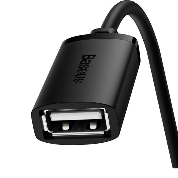 USB 2.0 kabel forlængerkabel 0,5m sort