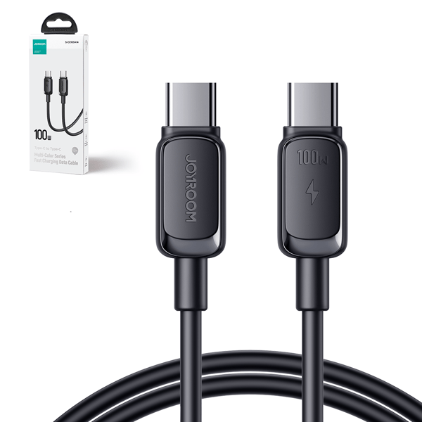 USB-C - USB-C kabel 100W 1,2m sort