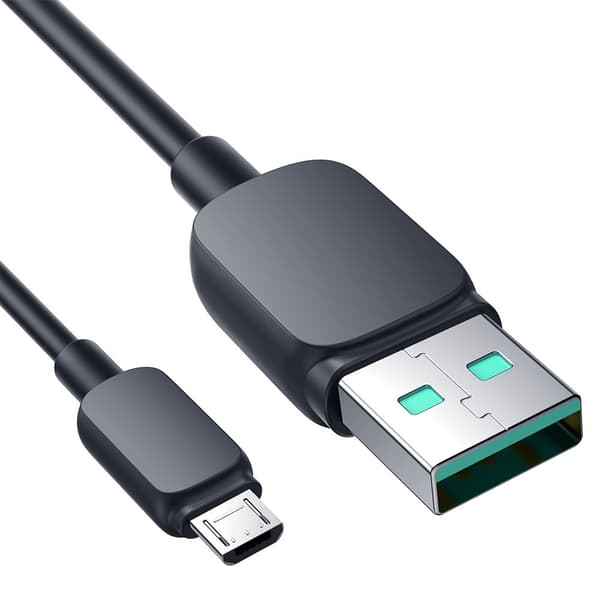 Kabel microUSB - USB 2.4A 480Mbps 2m svart