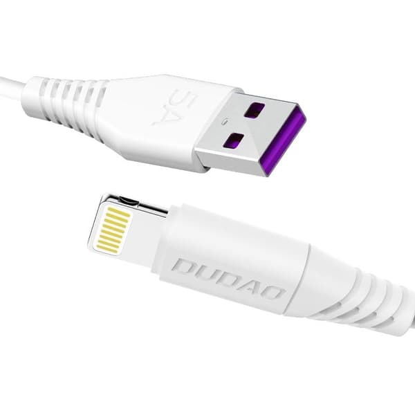 Kabel för iPhone USB - Lightning 5A 1m vit