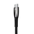 Miniatyrbillede 3 af 6: Holdbart fleksibelt hurtigopladningskabel USB-A - USB-C 100W 1m sort