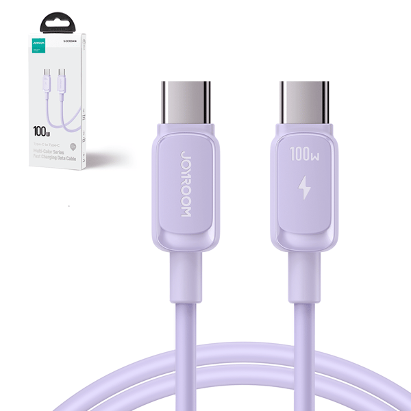 USB-C - USB-C kabel 100W 1,2m lilla
