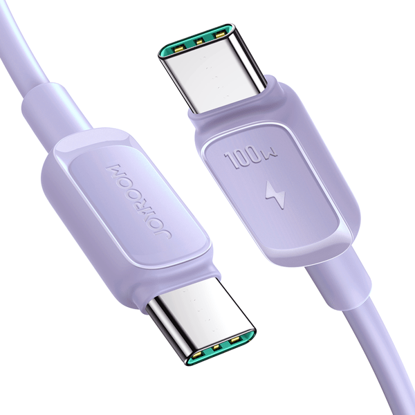 USB-C - USB-C kabel 100W 1,2m lilla