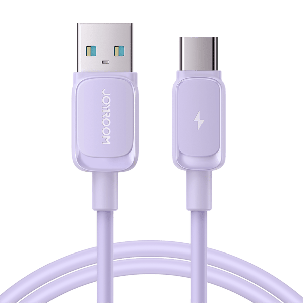 Kabel USB-A - USB-C 3A 1,2m lila