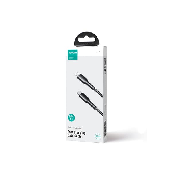 Kabel för iPhone Flash-Charge Series USB-C - Lightning 30W 1m svart
