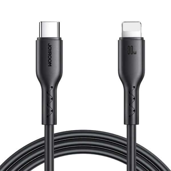 Kabel för iPhone Flash-Charge Series USB-C - Lightning 30W 1m svart