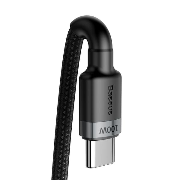 Cafule nailonkaapeli USB-C Virtalähde 2.0 100W 20V 5A 2m harmaa