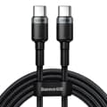 Pikkukuva 1 / 6: Cafule nailonkaapeli USB-C Virtalähde 2.0 100W 20V 5A 2m harmaa