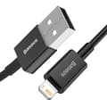 Miniatyrbild 2 av 6: Överlägsen kabel för iPhone USB - Lightning 2.4A 1m svart