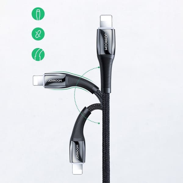 Kabel til iPhone USB-C - Lightning Power Delivery 20W 2,4A 1,2m rød