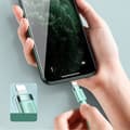 Miniatyrbild 6 av 6: iPhone USB - Lightning kabel 2,4A 1,2m svart