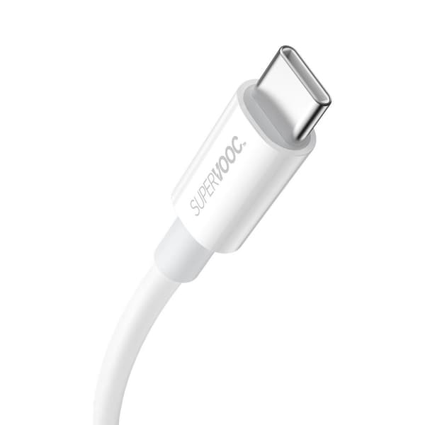Superior Series SUPERVOOC USB-A till USB-C-kabel 65W 1m vit