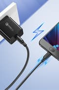 Miniatyrbild 5 av 6: USB - mikro USB-kabel 2A 1m svart