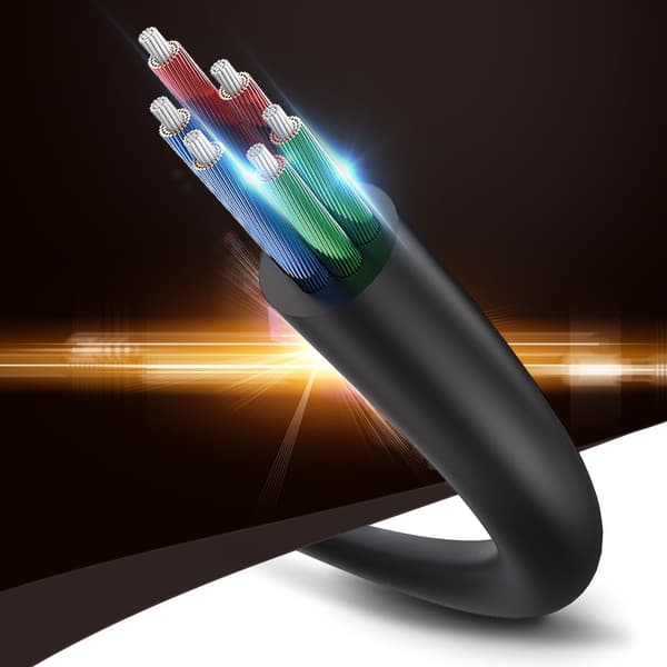 Hovedtelefon kabel splitter 2x AUX 3,5mm mini jack 25cm sort