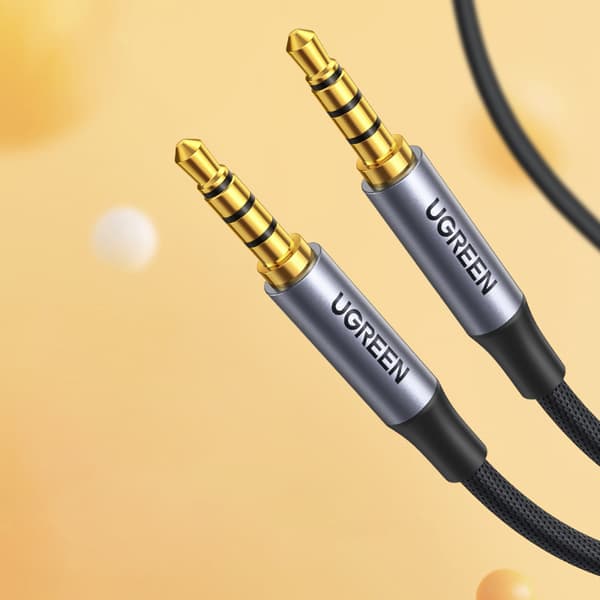 AUX lydkabel ministik 3,5 mm han, 3 m, sort