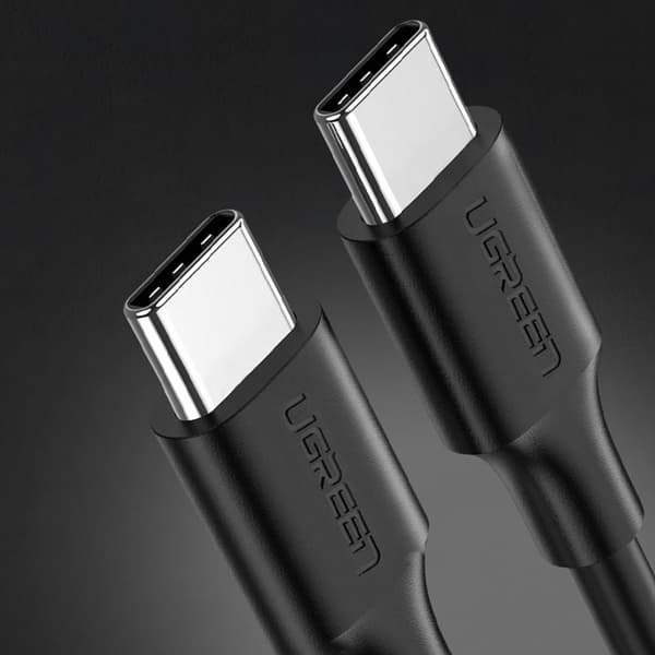 USB Typ C-kabel för laddning och dataöverföring 3A 1m svart