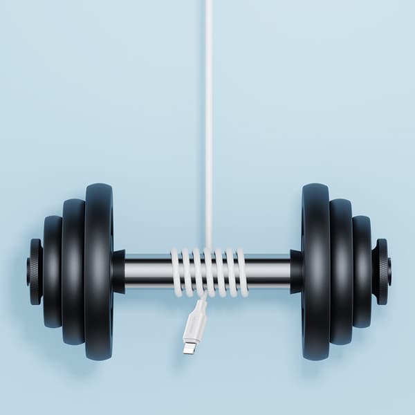 iPhone USB - Lightning 2.4A lade- og dataoverførselskabel, 2m, hvid