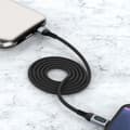 Miniatyrbillede 3 af 6: iPhone hurtig opladningskabel USB-C - Lightning PD 20W 1m sort