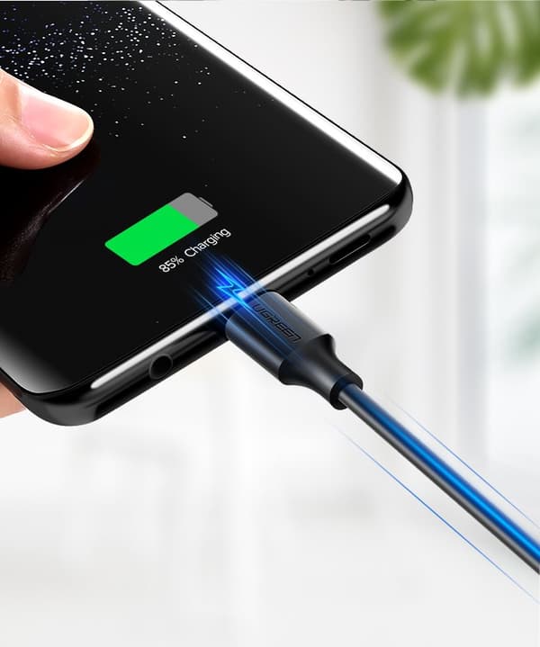 Kabel USB - USB-C 2A 2m svart