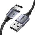 Miniatyrbild 1 av 6: Stark flätad kabel USB - USB-C QC 3.0 3A 2m grå