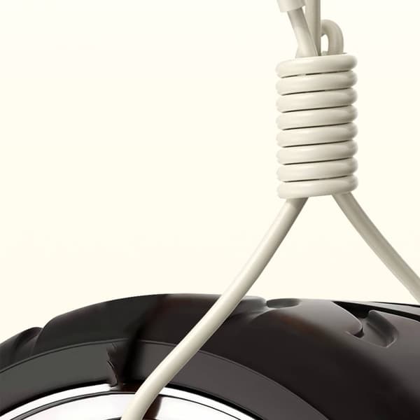SR USB-C - USB-C forstærket kabel 100W 2m, beige