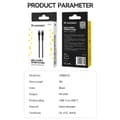Pikkukuva 5 / 6: Punottu kaapeli USB-C - USB-C PD 65W 2m musta