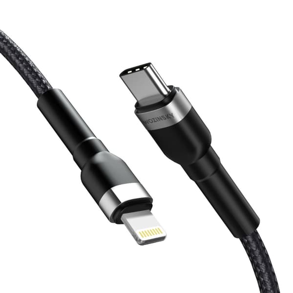 Kabel til iPhone USB-C - Lightning PD 30W 1m sort