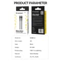 Miniatyrbillede 5 af 6: Kabel til iPhone USB-C - Lightning PD 30W 2m sort