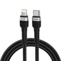 Miniatyrbillede 1 af 6: Kabel til iPhone USB-C - Lightning PD 30W 2m sort