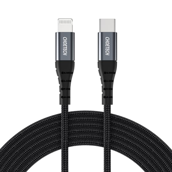Kabel til iPhone MFi USB-C - Lightning 480Mb/s 3A 2m sort
