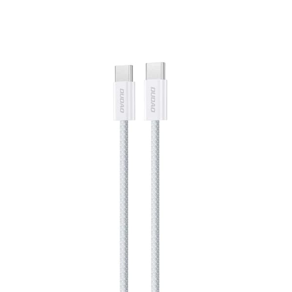 Holdbart UCB-C PD 60W kabel med kulfiberfletning, 1m, lyseblå