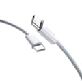 Miniatyrbillede 1 af 6: Holdbart UCB-C PD 60W kabel med kulfiberfletning, 1m, lyseblå