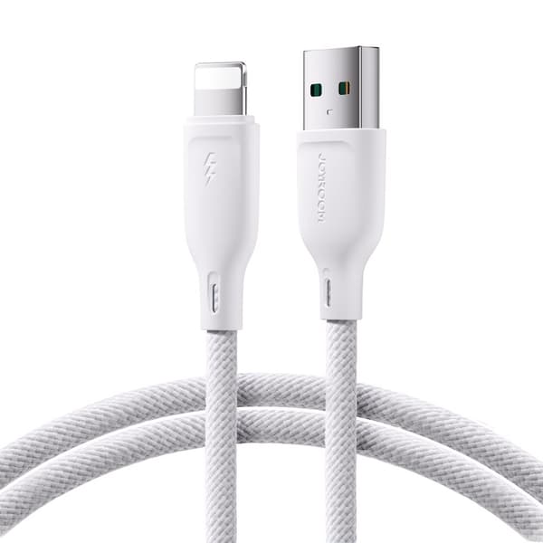 Kabel för iPhone USB-A - Lightning 3A Multi-Color Series 1m vit