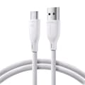 Miniatyrbillede 1 af 6: Kabel USB-A - USB-C 100W hurtig overførsel Multi-Color Series 1m hvid