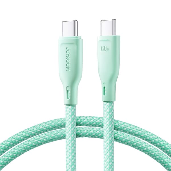 USB-C-kaapeli 60 W nopea siirto Multi-Color Series 1m vihreä