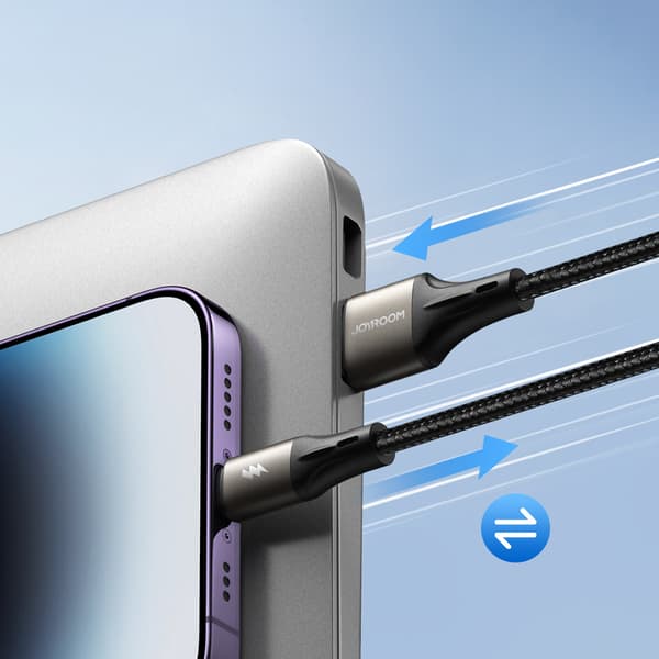 USB-C 100W Light-Speed Series kabel 1,2m hvid