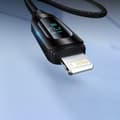 Miniatyrbild 3 av 6: USB-A - Lightning-kabel för iPhone med LED-display 2,4A, 2m, svart