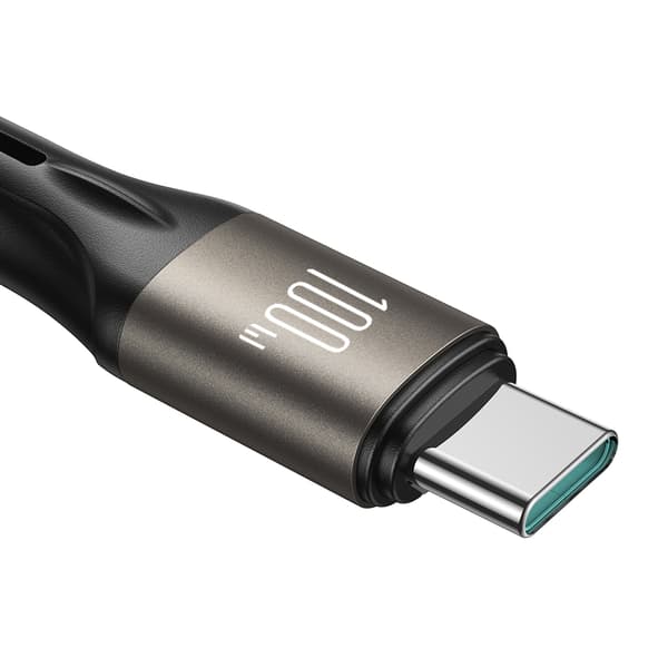 USB-C 100W Light-Speed Series kabel 1,2m sort