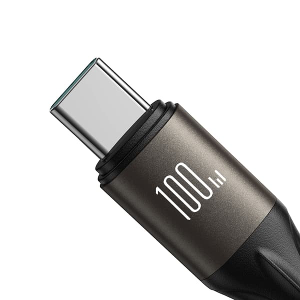 USB-C 100W Light-Speed Series kabel 1,2m sort
