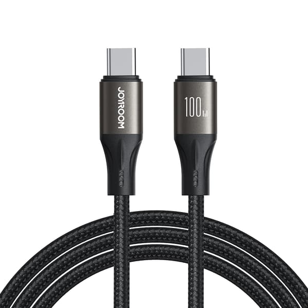 USB-C 100W Light-Speed Series kabel 1,2m sort