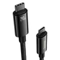 Miniatyrbillede 2 af 6: Tungsten Gold USB-C kabel 480Mb/s 240W 2m sort