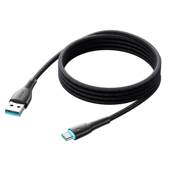 Starry Series USB-A - USB-C 3A kabel 1m sort